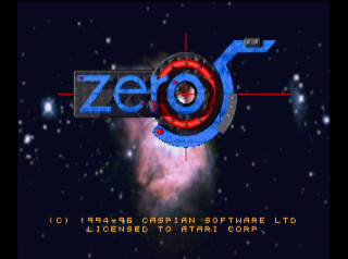 Zero 5 title screen for Jaguar